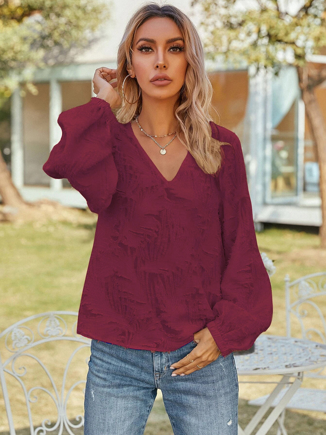 Burgundy / S