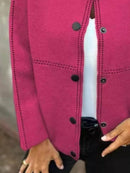 Full Size Button Up Long Sleeve Cardigan Plus Size - Store 42
