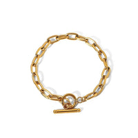 18K Gold-Plated Stainless Steel Toggle Chain Bracelet - Store 42