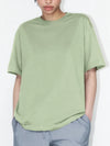 Plus Size Oversized Round Neck Short Sleeve T-Shirt Sage