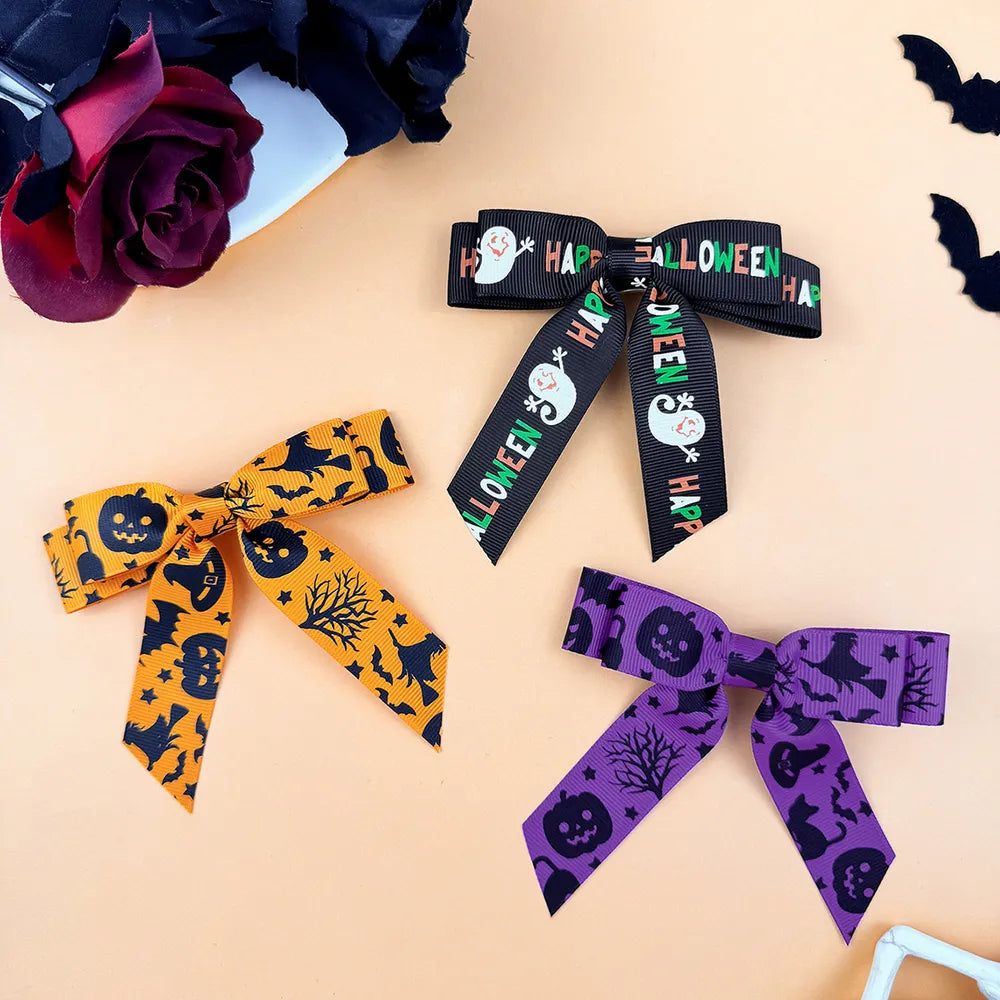 2-Piece Polyester Bow Hair Clips Set - Colorful Clips for Stylish Hair Accessories