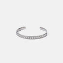 Elegant 18K Gold-Plated Stainless Steel Bracelet with Zircon Inlay - Timeless Fashion Accessory - Store 42