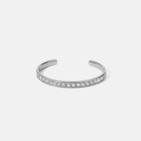 Elegant 18K Gold-Plated Stainless Steel Bracelet with Zircon Inlay - Timeless Fashion Accessory - Store 42