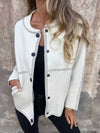 Full Size Button Up Long Sleeve Cardigan Plus Size - Store 42