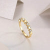 Elegant 925 Sterling Silver Moissanite Heart Ring - 0.12ct with 18K Gold-Plated Finish - Store 42
