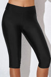 High Waist Swim Shorts Black