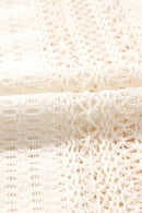 Lace Crochet Collared Neck Oversized Shirt