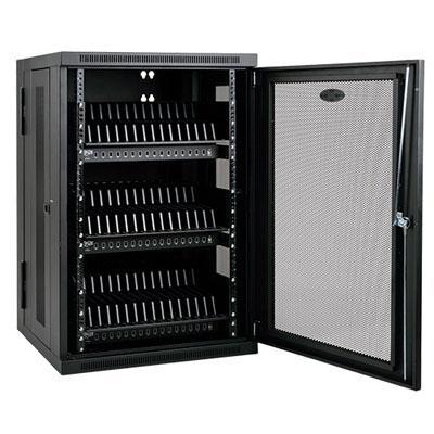 Eaton 48-Port Wall-Mounted USB Charging Sync Station for Tablets and iPads - Sleek Black Design Default Title