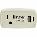 Eaton Power It! 1-Outlet Travel Power Strip with 3.4A USB-C & USB-A Charging, Gray