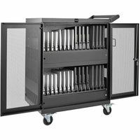 Eaton Tripp Lite 32-Outlet Locking Charging Cart with Mobility for Chromebooks & Laptops