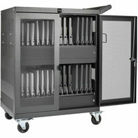 Eaton Tripp Lite 32-Outlet Locking Charging Cart with Mobility for Chromebooks & Laptops
