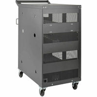 Eaton Tripp Lite 32-Outlet Locking Charging Cart with Mobility for Chromebooks & Laptops