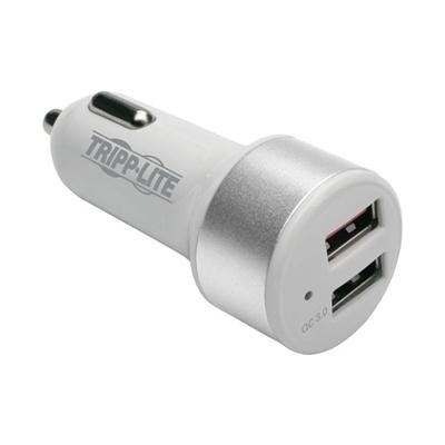 Eaton TrippLite Dual USB Car Charger | Quick Charge 3.0 | Fast Charging for Tablets & Smartphones