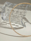 Elegant 18K Gold-Plated Stainless Steel Necklace with Zircon Inlay - Timeless Jewelry Piece - Store 42