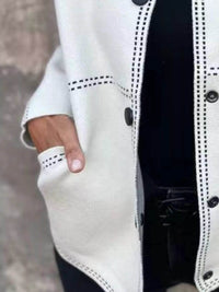 Full Size Button Up Long Sleeve Cardigan Plus Size - Store 42