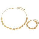 18K Gold-Plated Spiral Neclace and Bracelet Jewelry Set - Store 42