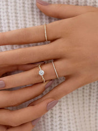 Elegant 925 Sterling Silver Ring with Inlaid Zircon – Luxury and Versatility for Every Occasion - Store 42