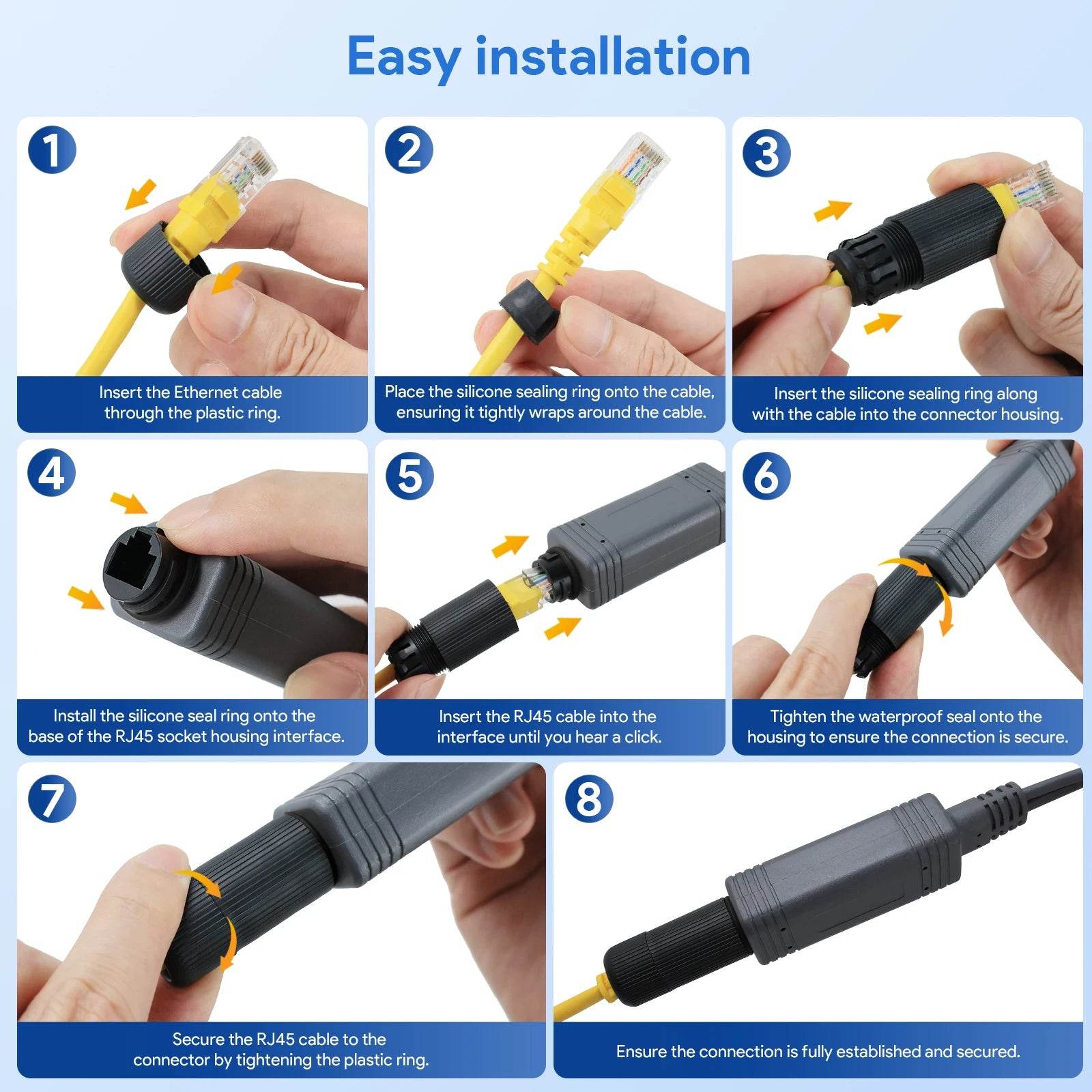 EDUP SK0091 Starlink Mini 12V 180W 5-in-1 Adapter Kit with USB & Type-C for Remote Connectivity
