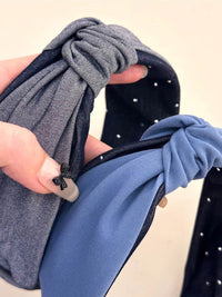 Trendy Knotted Polyester Wide Headband - Comfortable 2 Inch Width, Stylish & Versatile Accessory - Store 42