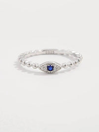 Elegant 925 Sterling Silver Zircon Ring - Platinum-Plated Jewelry for Stunning Style - Store 42