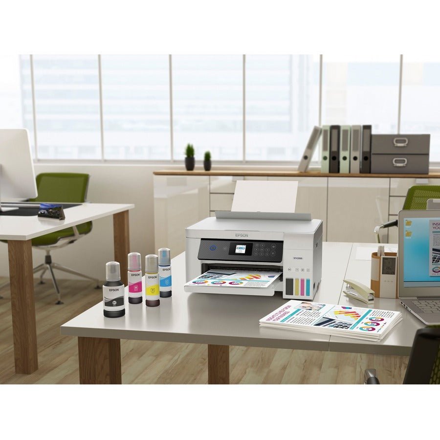 Epson WorkForce ST - C2100 WiFi Supertank Color Printer, 5200 Pages, Fast Printing & 2 - Sided Printing - Store 42