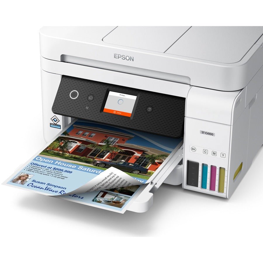 Epson WorkForce ST - C4100 Supertank All - In - One Printer – High - Capacity, Fast Printing, Wireless Connectivity - Store 42