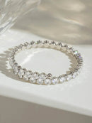 Elegant 18K Gold-Plated Stainless Steel Bracelet With Zircon Inlay – Unique Gift Idea - Store 42
