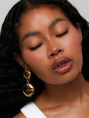 Elegant 18K Gold-Plated Stainless Steel Square Earrings - Stylish and Durable Design - Store 42