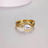1 Carat Moissanite 925 Sterling Silver 2pcs Ring Set - Store 42