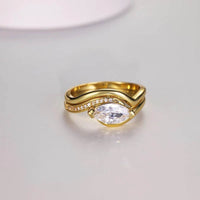 1 Carat Moissanite 925 Sterling Silver 2pcs Ring Set - Store 42