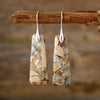 Elegant Copper Natural Stone Earrings - 1 Pair 18K Gold-Plated & Platinum-Plated Design - Store 42