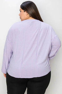 Basic Bae Full Size Ribbed Round Neck Long Sleeve T-Shirt - Store 42
