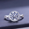 3 Carat 925 Sterling Silver Moissanite Ring Silver