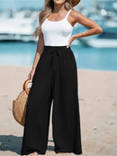 Full Size Drawstring Waist Wide Leg Pants Plus Size - Store 42