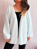 Open Front Long Sleeve Cardigan