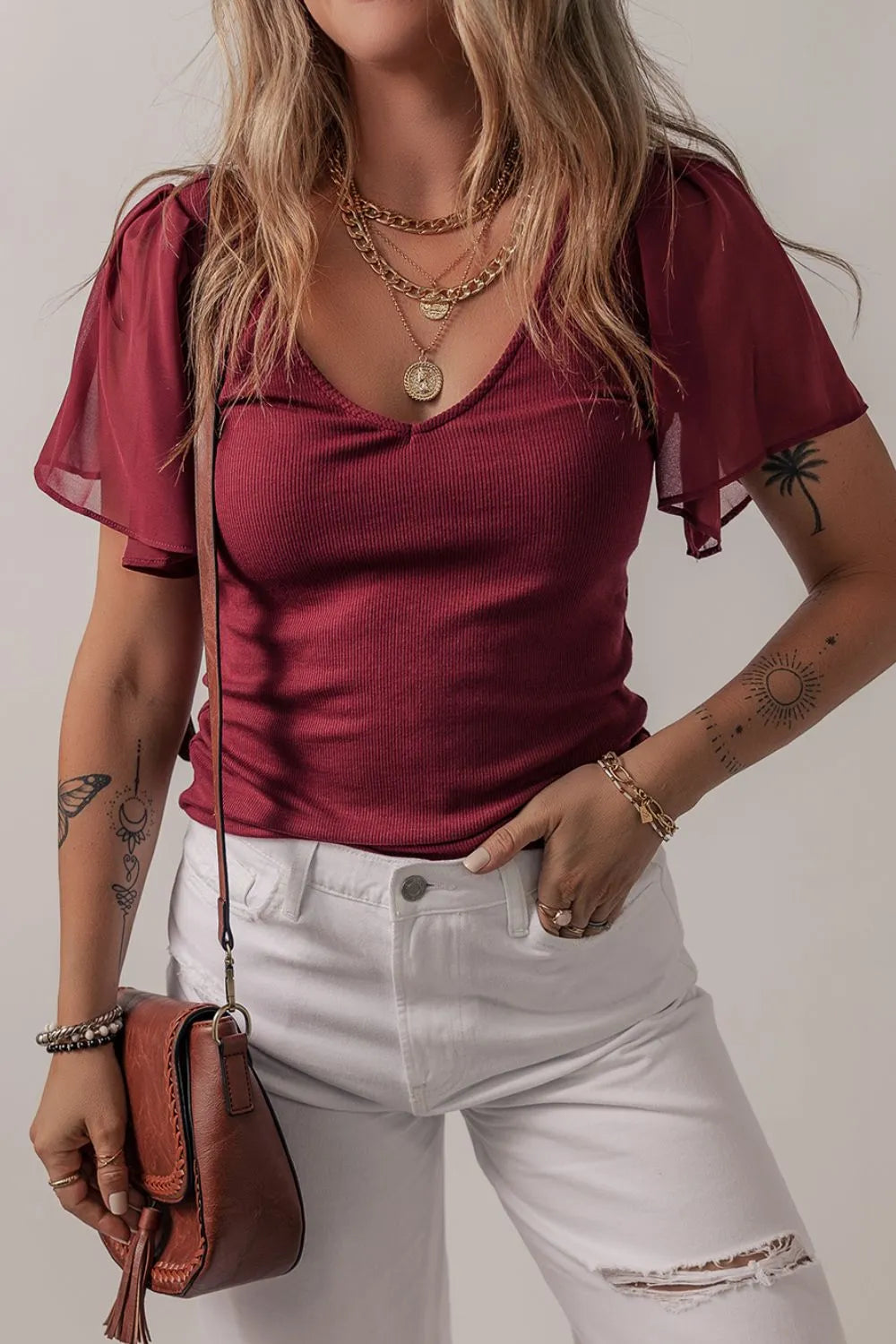 Burgundy / S