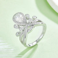 1 Carat Moissanite 925 Sterling Silver Ring White