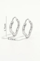925 Sterling Silver Inlaid Zircon Earrings