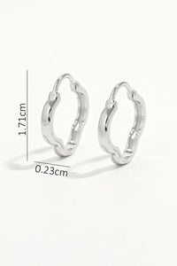 925 Sterling Silver Inlaid Zircon Earrings