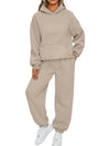 Full Size Kangaroo Pocket Hoodie and Joggers Set Plus Size - Store 42