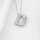 Copper Bubble Letter Pendant Necklace Style D One Size