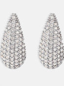 Elegant 18K Gold-Plated Stainless Steel Teardrop Earrings with Zircon Inlay - Store 42