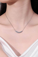 1.4 Carat Moissanite Necklace in 925 Sterling Silver with Certificate of Authenticity - Store 42