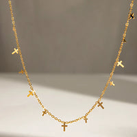 18K Gold-Plated Cross Necklace