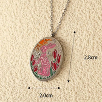 Stainless Steel Pendant Necklace Silver A One Size