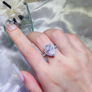 2 Carat Moissanite 925 Sterling Silver Ring