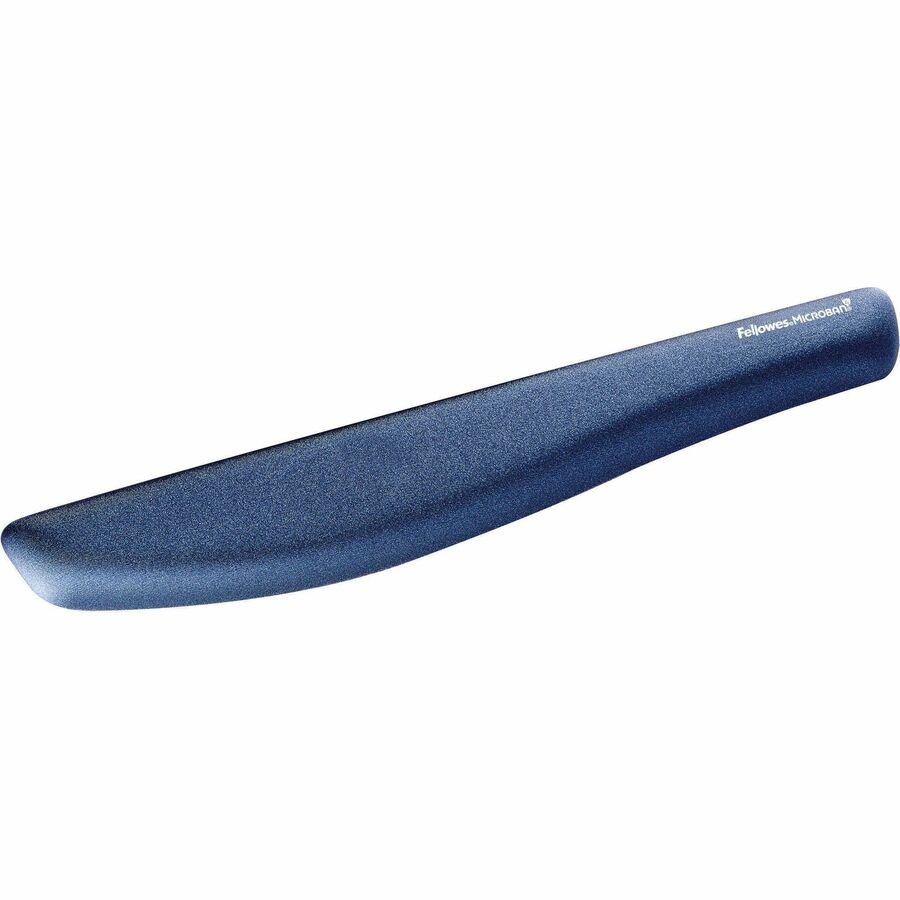 Fellowes PlushTouch Foam Wrist Rest with Microban Anti-Microbial Protection - Blue Comfort & Ergonomic Support