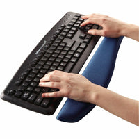Fellowes PlushTouch Foam Wrist Rest with Microban Anti - Microbial Protection - Blue Comfort & Ergonomic Support - Store 42