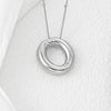 Elegant Copper Bubble Letter Pendant Necklace - Platinum-Plated, 17.7 in Chain Length - Store 42