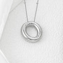 Elegant Copper Bubble Letter Pendant Necklace - Platinum-Plated, 17.7 in Chain Length - Store 42